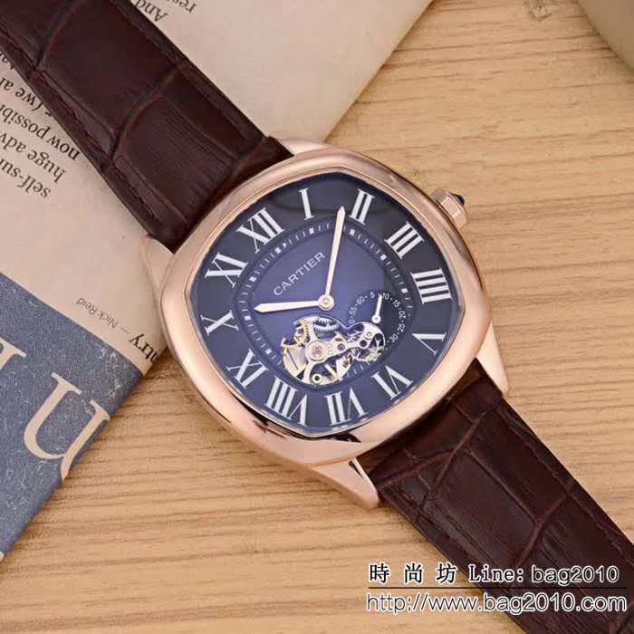 CARTIER卡地亞 最新鏤空新品 時尚高端精品男士腕表 WSS3066